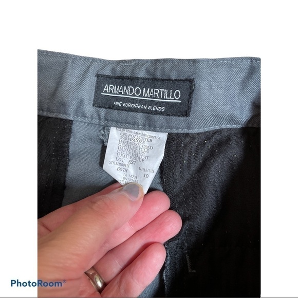 ARMANDO MARTILLO boys gray slim fit dress pants 10 - Picture 3 of 6